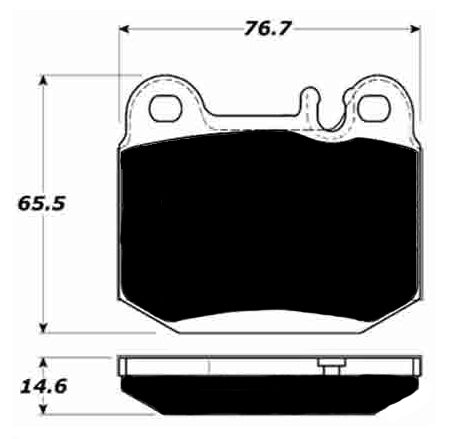 Porterfield Brake Pads for 2000 MERCEDES-BENZ ML55 AMG