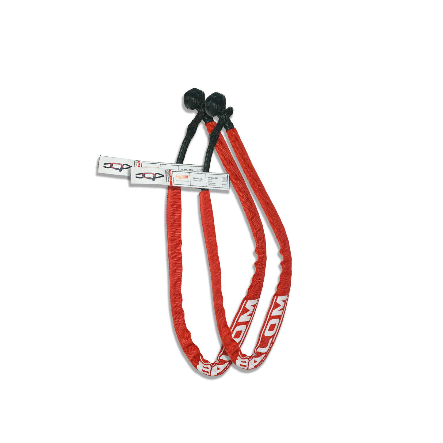 LongReach 1/4'' x 35'' soft shackle (Set of 2 shackles) (lifetime Warranty)