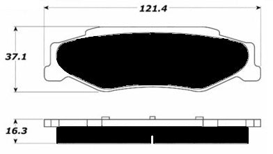 Porterfield Brake Pads for 1997 CHEVROLET CORVETTE