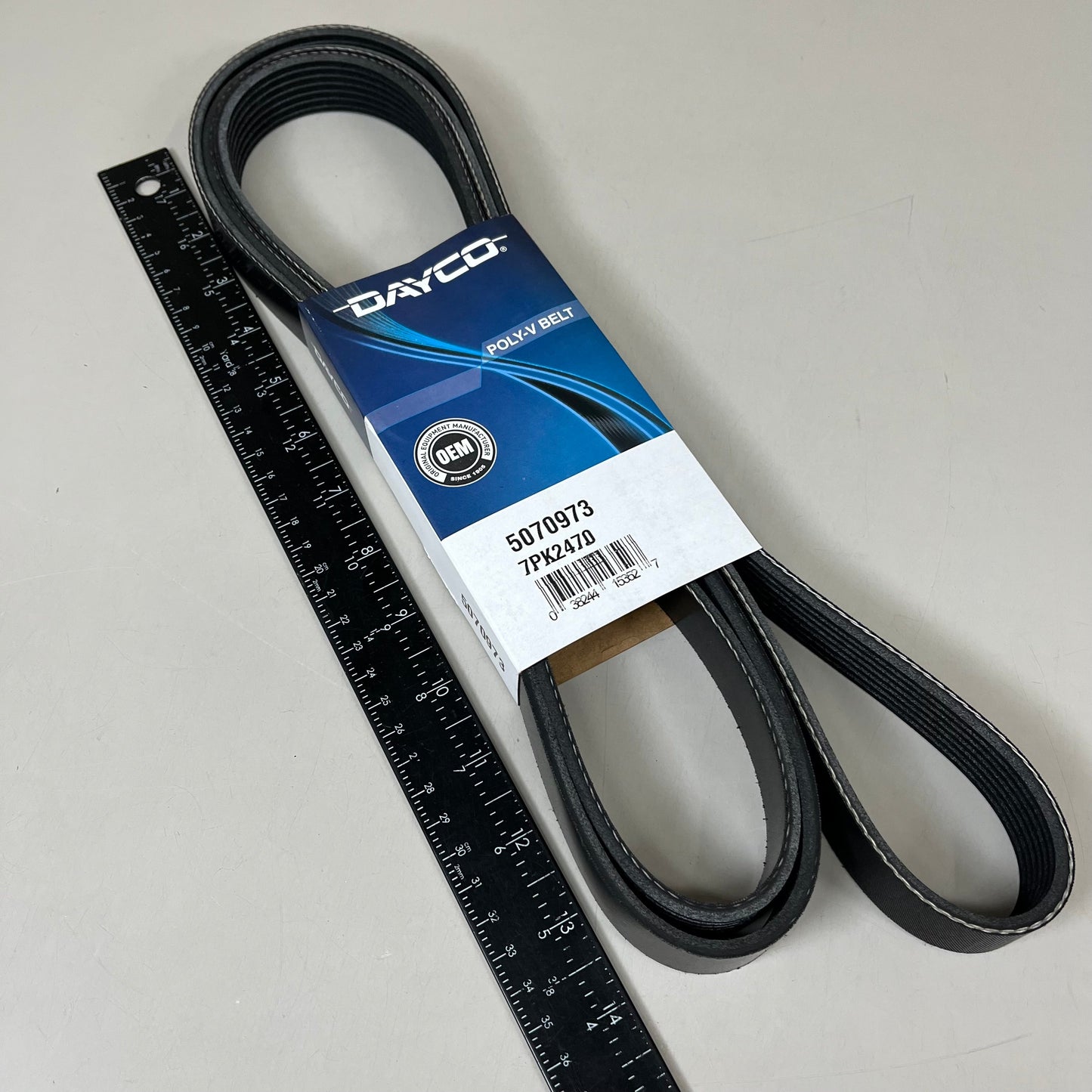 DAYCO Serpentine Straight Rib Belt Main Drive 2471.42 Effective L EPDM 5070973