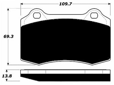Porterfield Brake Pads for 1998 LOTUS ESPRIT V8