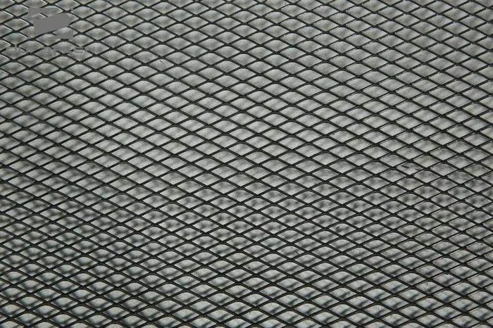 Diamond Cut Mesh Grille (silver) - 2 Piece
