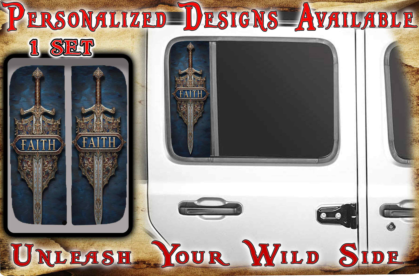 Sword of Faith Side door window 110