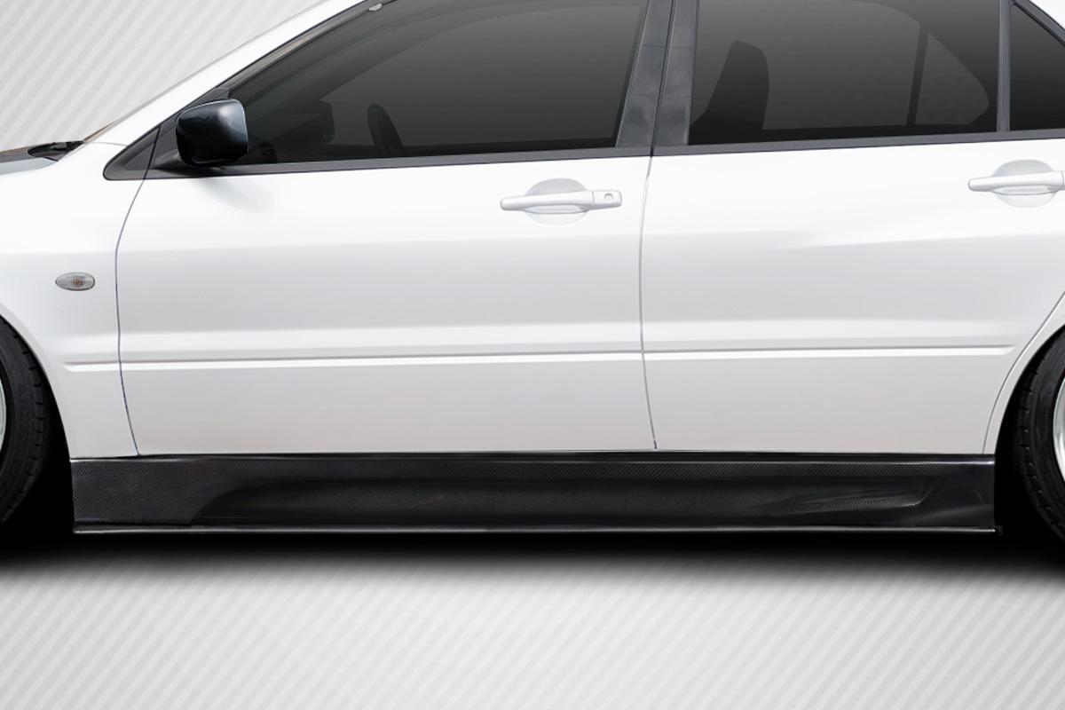 2003-2006 Mitsubishi Lancer Carbon Creations VRS Carbon Fiber Side Skirts