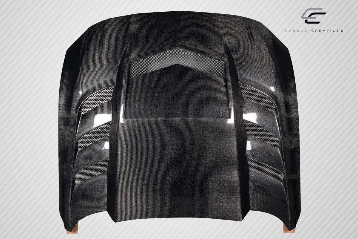 2018-2023 Ford Mustang Carbon Creations Interceptor Carbon Fiber Hood