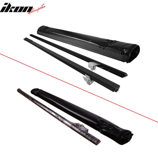2015-2022 Ford F-150 8ft/96" Black Lock Roll Up Tonneau Cover Aluminum