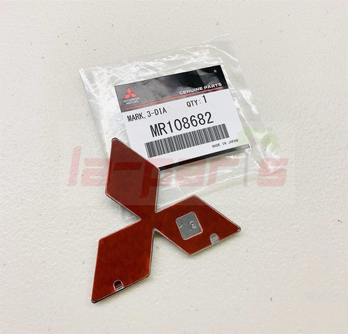 GENUINE MITSUBISHI LANCER EVO6 TOMMI MAKINEN CP9A REAR RED DIAMOND EMBLEM