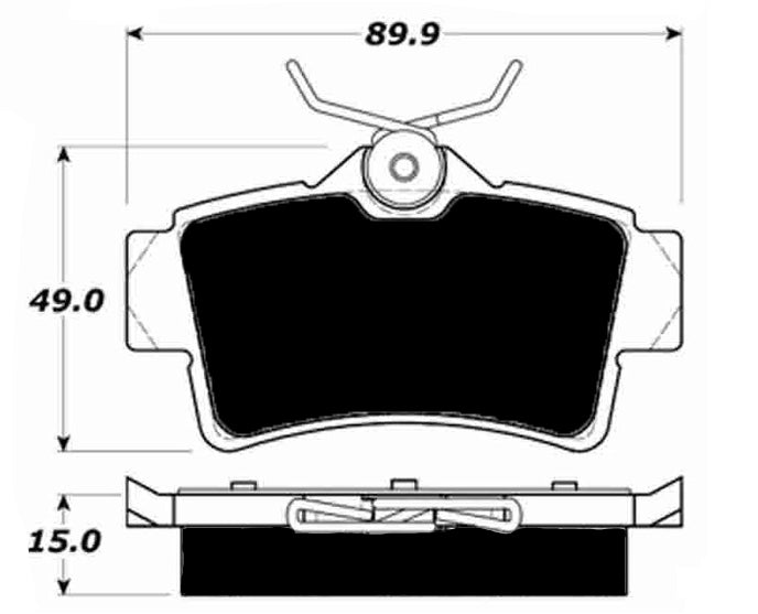 Porterfield Brake Pads for 1997 FORD MUSTANG Cobra