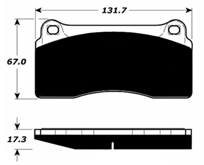 Porterfield Brake Pads for 1995 FERRARI F-40