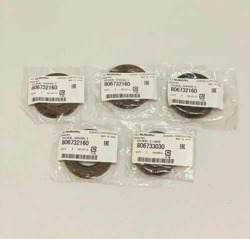 NEW GENUINE SUBARU ENGINE CRANK CAM OIL SEAL KIT TURBO WRX 2.0L EJ205