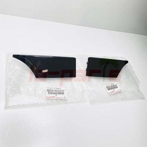 NEW OEM GENUINE TOYOTA 2007-2014 FJ CRUISER BLACK FRONT BUMPER FILLER RH + LH