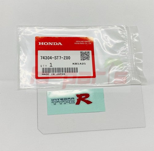 GENUINE HONDA ACURA 97-01 INTEGRA DC2 TYPE R FR STRUT TOWER BAR DECAL STICKER