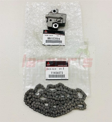 New Genuine Mitsubishi Lancer Evolution X EVO 10 Timing Chain & Tensioner Set