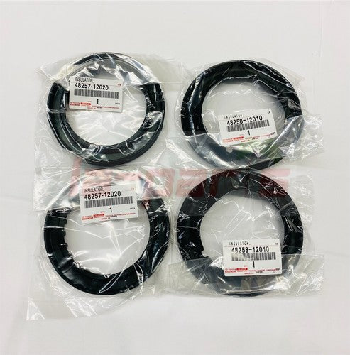 GENUINE TOYOTA COROLLA AE86 REAR COIL SPRING INSULATOR SET OF UPPER & LOWER