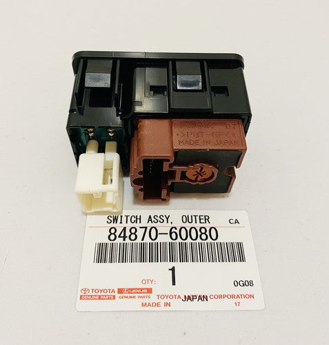 New Genuine For Lexus LX470 Toyota LC Outer Mirror Adjusting Switch 84870-60080