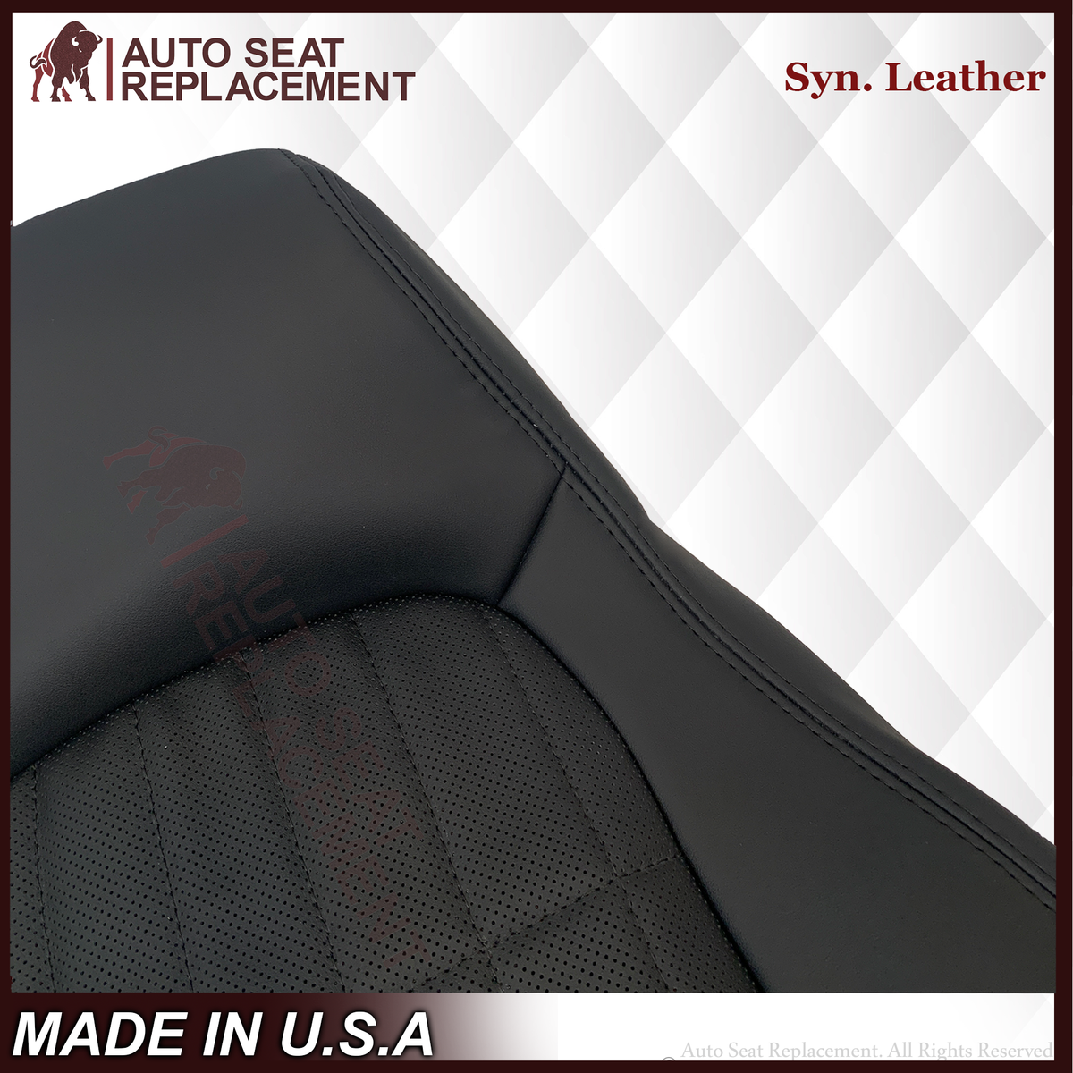 1997-2002 For Chevy Camaro SS Replacement Black Seat Covers In Synthetic Leather