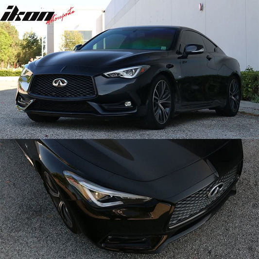 2017-2022 Infiniti Q60 Gloss Grill Foglight Vent Chrome Delete Vinyl