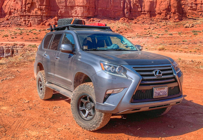 Cali Raised LED Cali Raised 10-22 Lexus GX 460 Low Profile LED Ditch Light Brackets Kit - Led Pods/No Switch CR2806