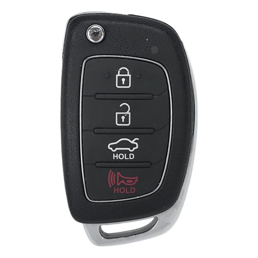 Hyundai Sonata 4 Button Flip Key Shell For TQ8-RKE-4F16 | Aftermarket