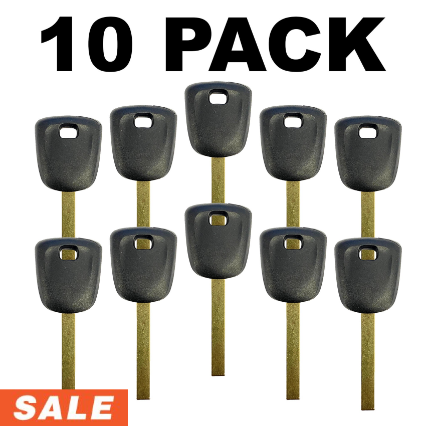 GM B119 Transponder Key with Aftermarket Chip for Buick / GMC / Chevrolet - 10 Pack