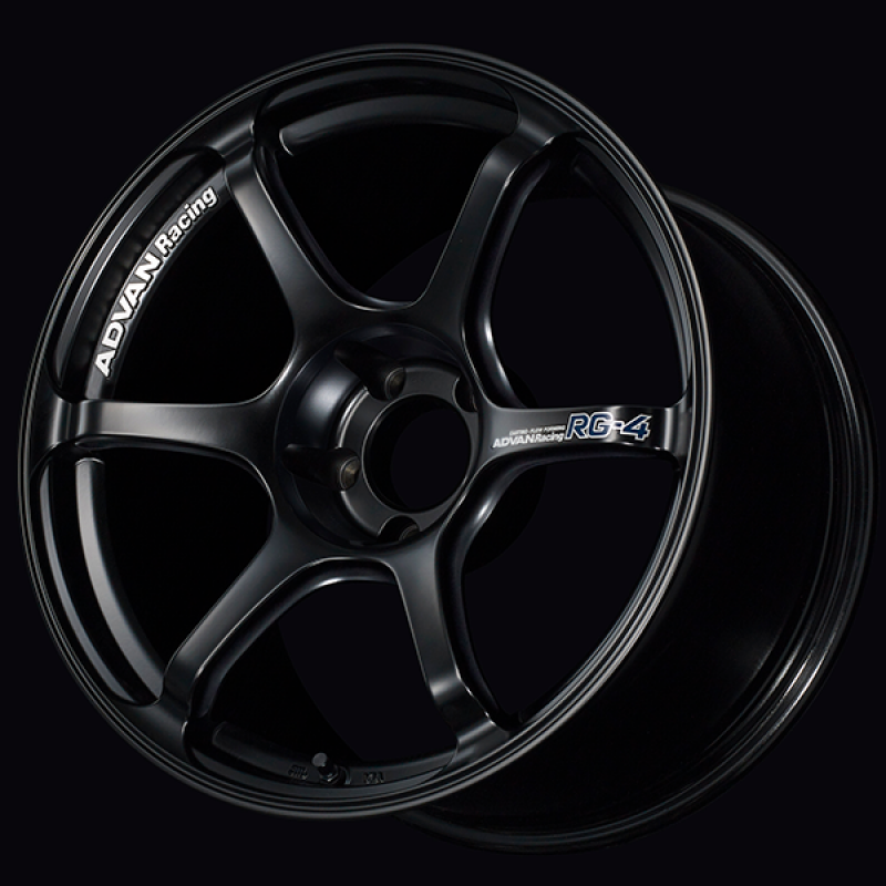 Advan RG-4 18x9.5 / +38 Offset / 5x114.3 / 73mm Bore / Semi Gloss Black YA48J38ESB