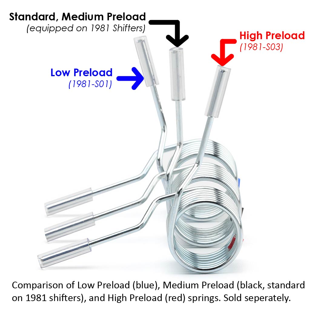 Low Preload Centering Spring for 1981-LHD and 1981-RHD Shifters