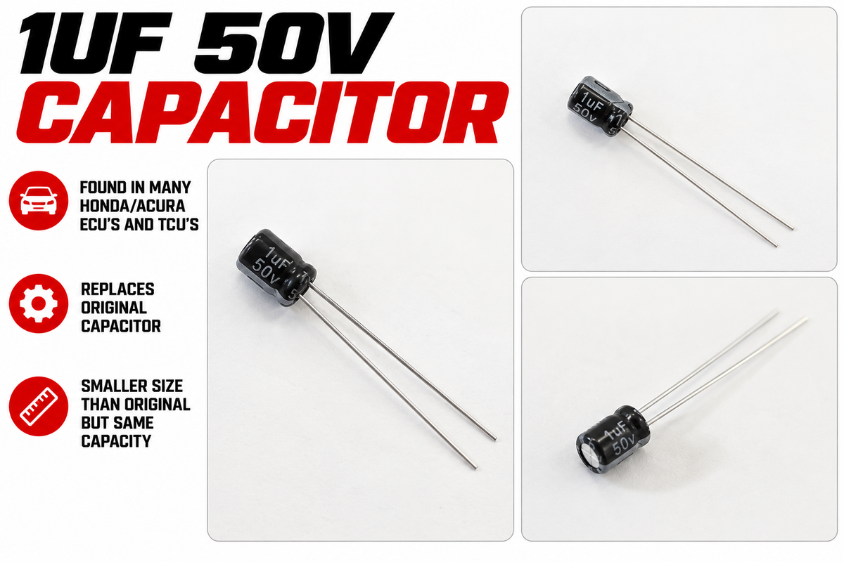 1µF 50V Capacitor for Honda / Acura ECU & TCU