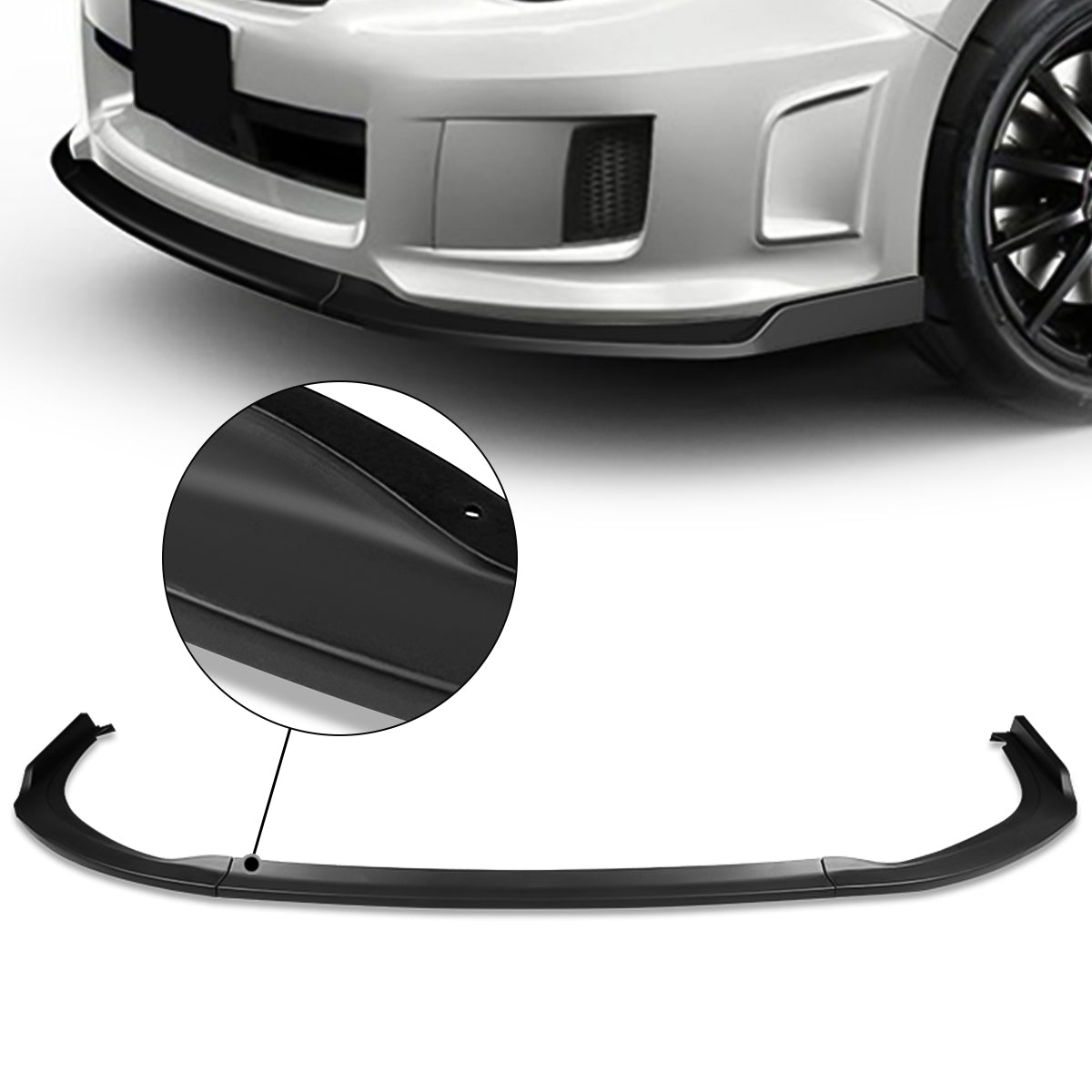 GEN PERFORMANCE 11-14 SUBARU WRX STI MATTE BLACK FRONT BUMPER LIP