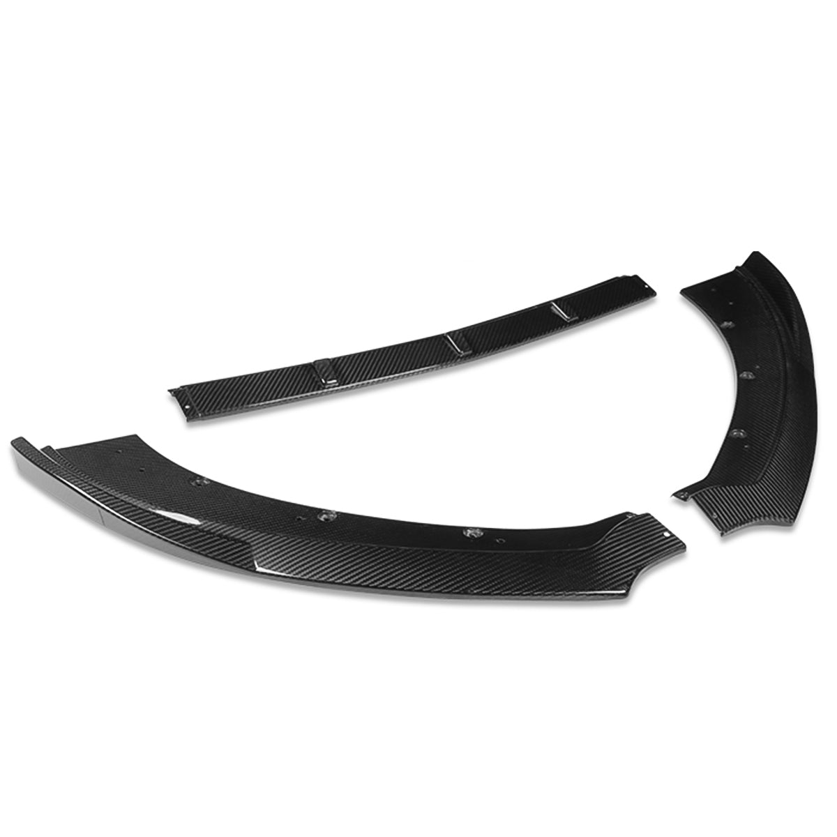 GEN PERFORMANCE 15-17 FORD MUSTANG REAL CARBON FIBER FRONT BUMPER LIP
