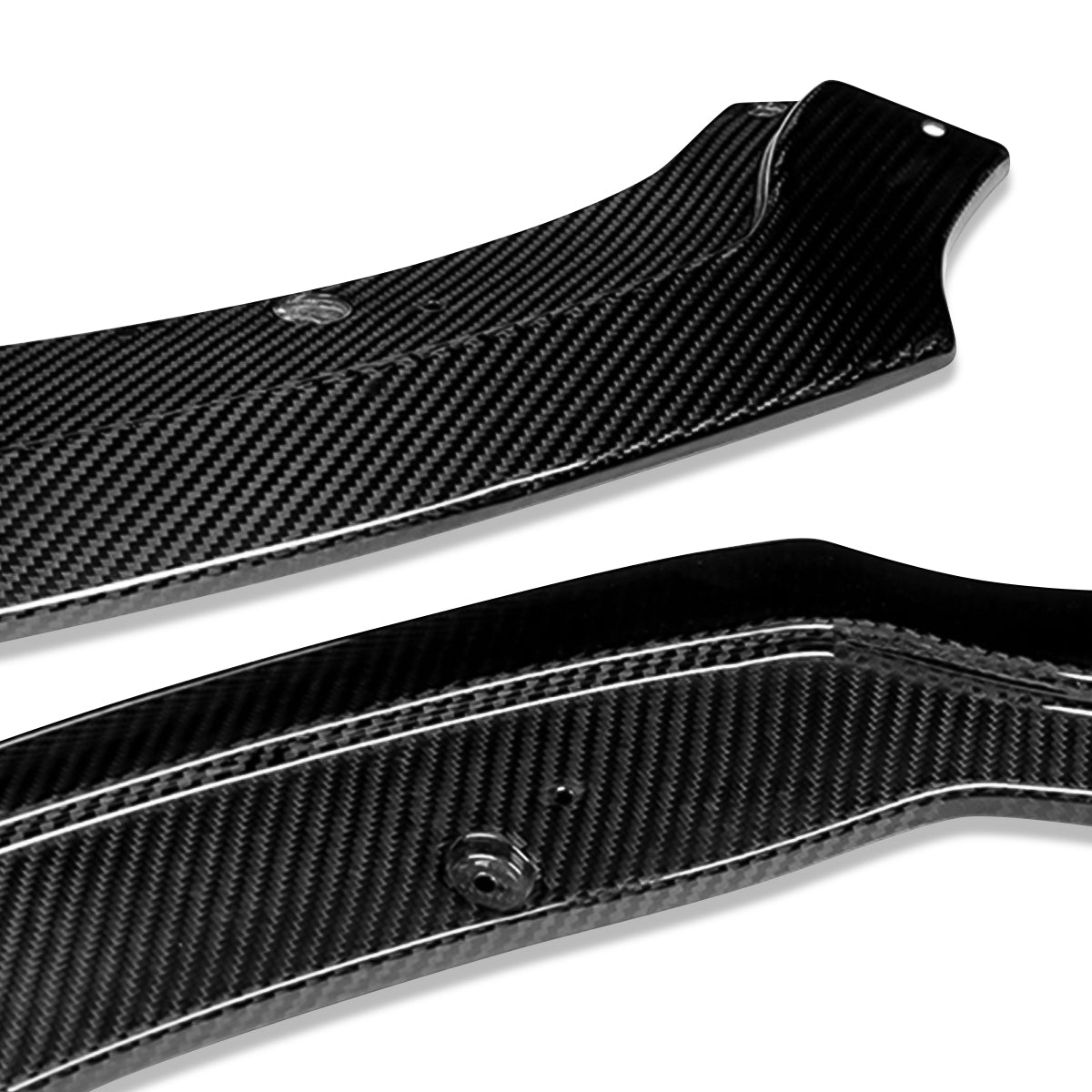 GEN PERFORMANCE 15-17 FORD MUSTANG REAL CARBON FIBER FRONT BUMPER LIP