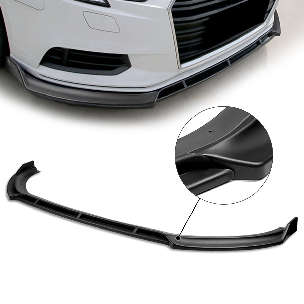 GEN PERFORMANCE 17-20 AUDI A3 MATTE BLACK FRONT BUMPER
