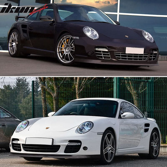 2007-2013 Porsche Turbo 997 911 OE Style Unpainted Front Bumper Lip PU
