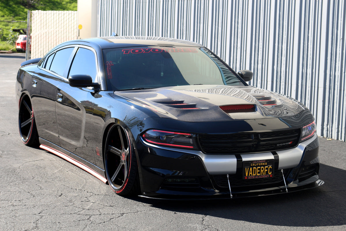 Dodge Charger RT/ SXT Carbon Fiber Front Wind Splitter 2015 - 2018