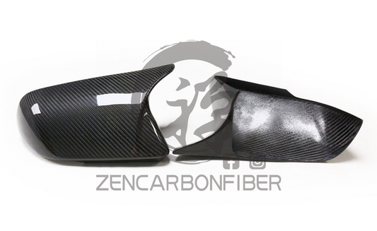 2015+ Ford Mustang M-style Carbon Fiber Mirror Cap Covers