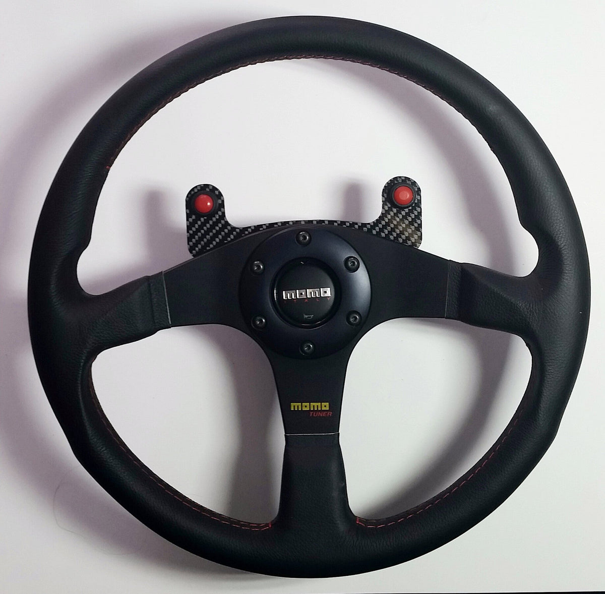 External Carbon Fiber Horn Button Kit with GLOSSY finish - Dual Button