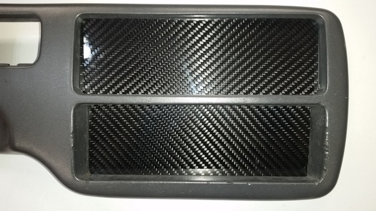 CARBON FIBER Climate Control /Radio Block Off Plate Del for Honda Civic EG 92-95