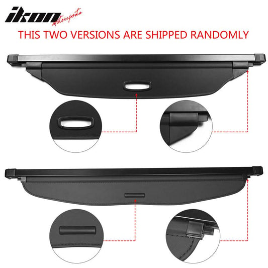 2018-2023 Subaru Crosstrek 2017-2023 Impreza Black Tonneau Cargo Cover