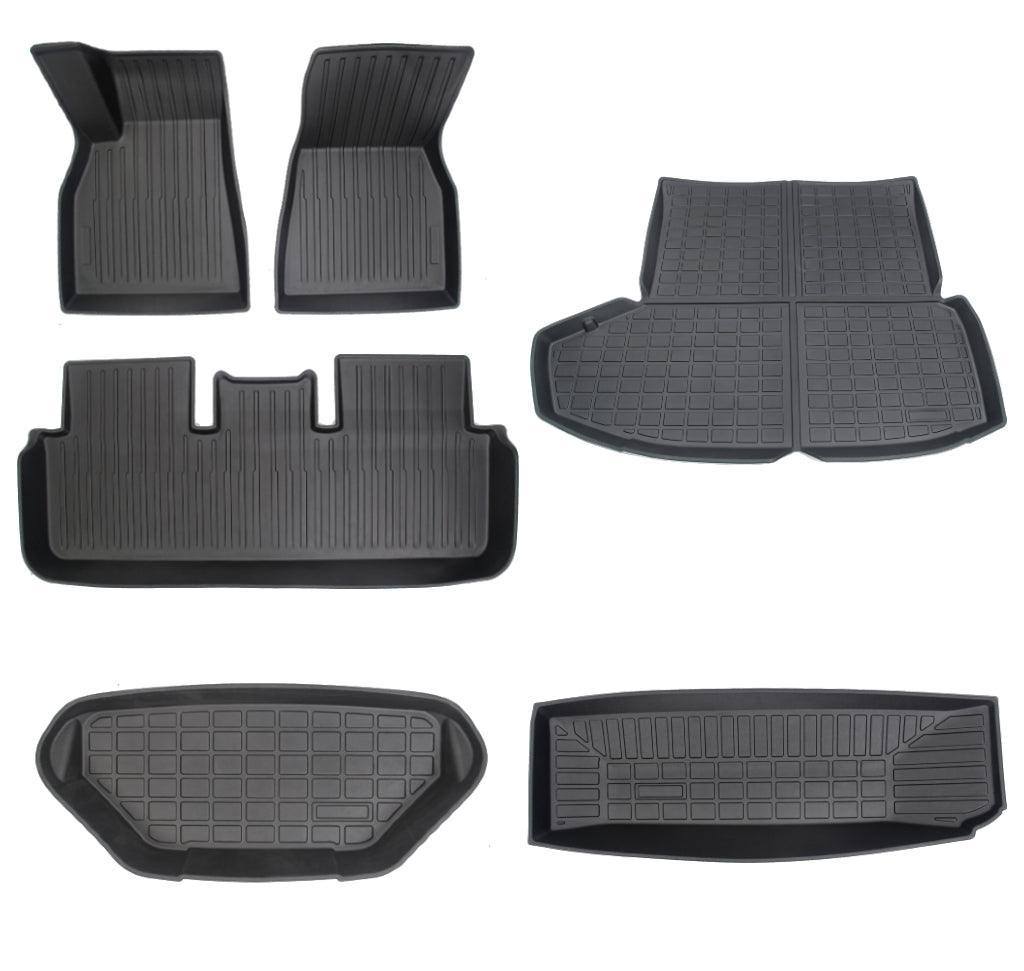 2021-2024 Tesla Model S Floor Mats Full Set (Plaid and Long Range)