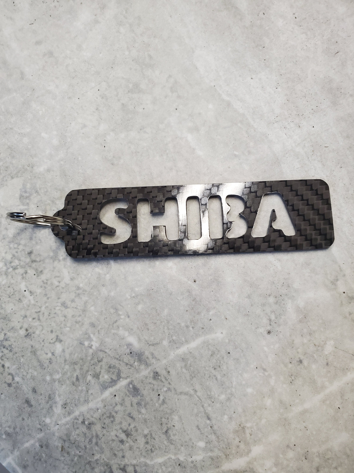 Carbon Fiber Shiba Inu to the moon crypto keychain lanyard gift
