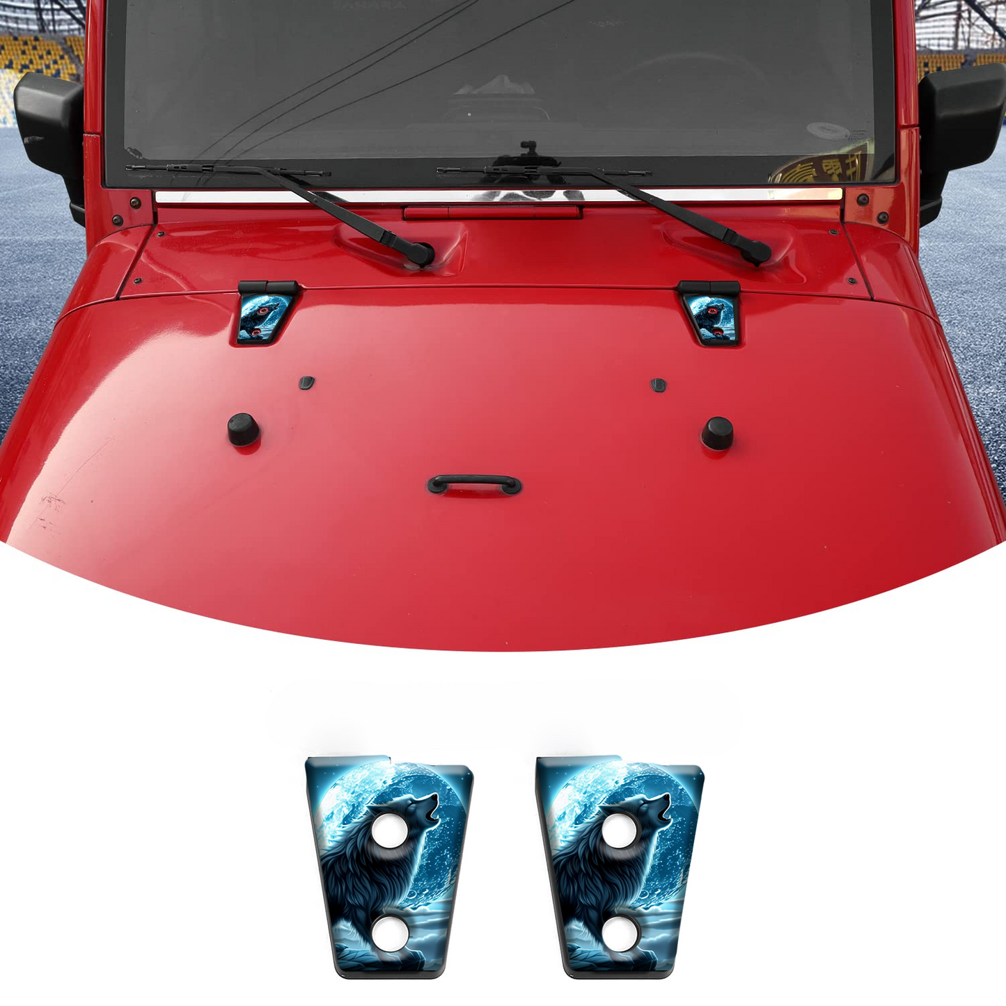 Wolf hood hinge overlay decals 20