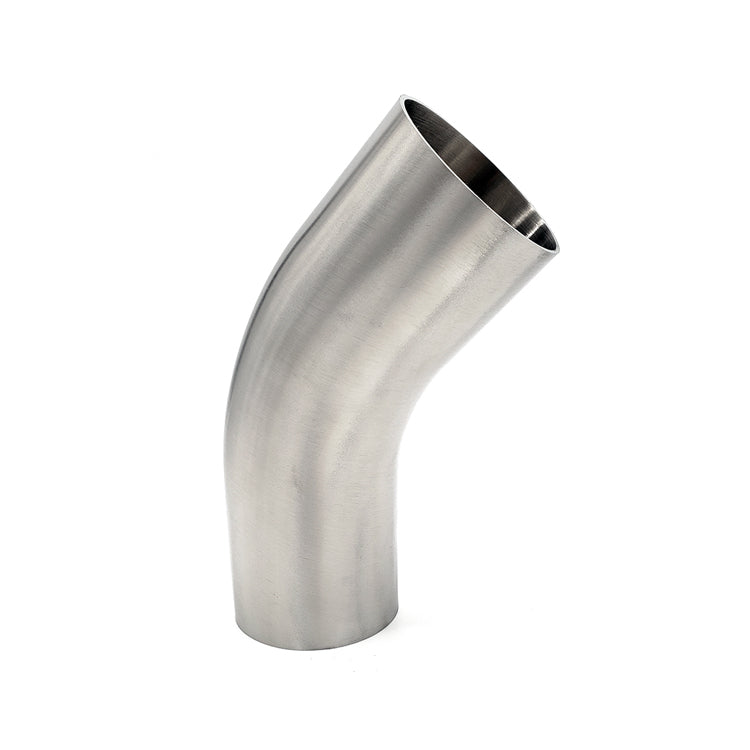 2.000" 16ga 45° Mandrel Bend w/ 2" Tangents - (3.000" CLR) - Brushed Finish - 304 Stainless