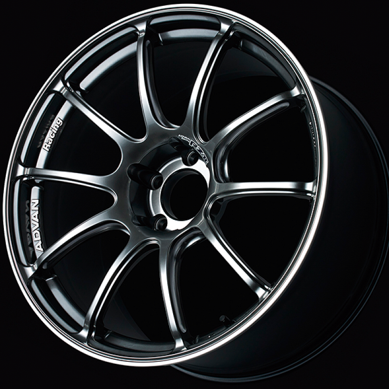 Advan RZII 16x7.5 / +40 Offset / 4x100 / 63mm Bore / Racing Hyper Black and Ring YAZ6F40AHB