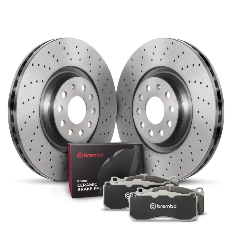 Brembo OE 99-06 Audi A4/1999 A4 Quattro/02-06 A4 Quattro/99-01 A6/Passat Front Disc Brake Kit KTX0115