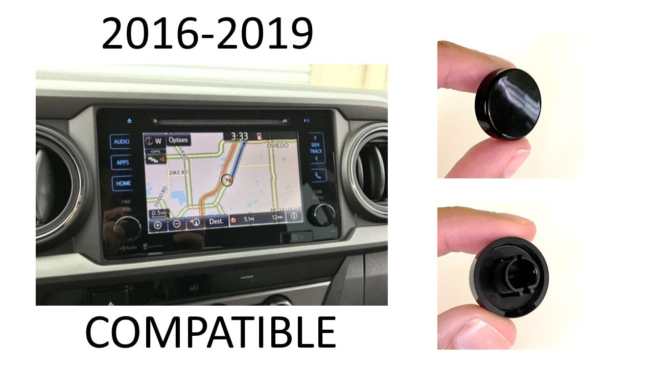 Radio Knobs (2016-2019 Tacoma) - BLACK
