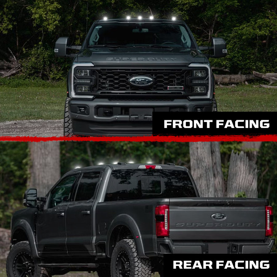 2017-2026+ Ford Super Duty F250 Smoked White Amber LED Mirror Lights