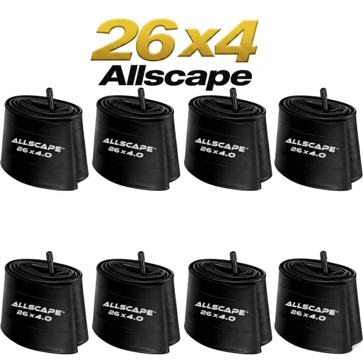 HEB- Allscape® 26"x4" Heavy Duty Bike Tubes for Ebike Tires - Puncture Resistant Inner Tube