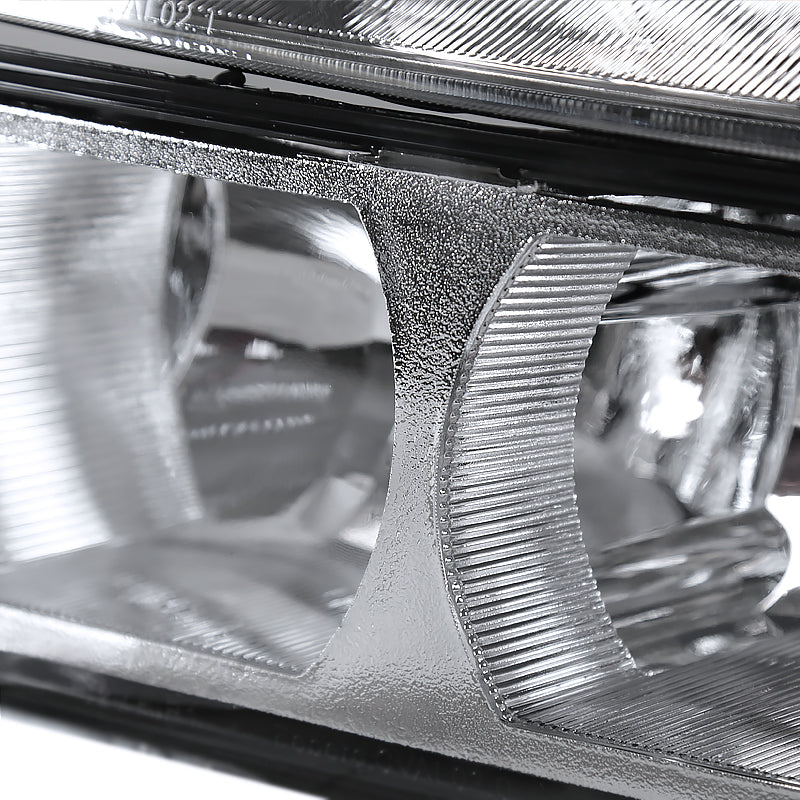 2002-2006 Chevrolet Avalanche 1500/2500 Factory Style Headlights w/ Bumper Signal Lights (Chrome Housing/Clear Lens)