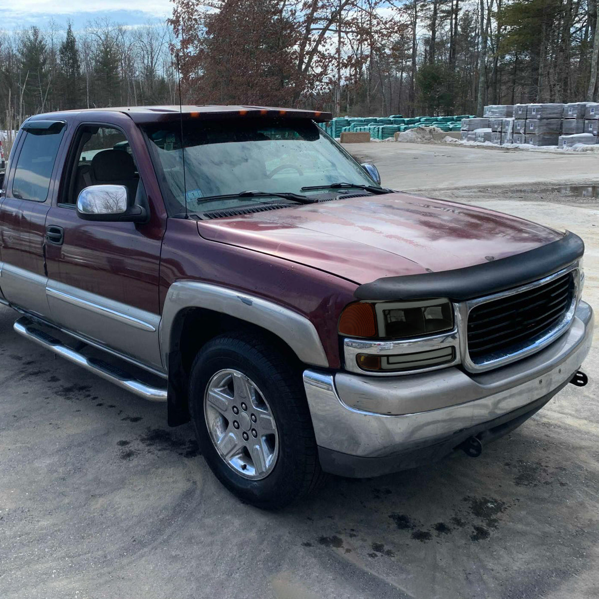 1999-2006 GMC Sierra/2007 Sierra Classic/2000-2006 Yukon/XL Factory Style Headlights and Sequential Turn Signal Bumper Lights (Matte Black Housing/Smoked Lens)