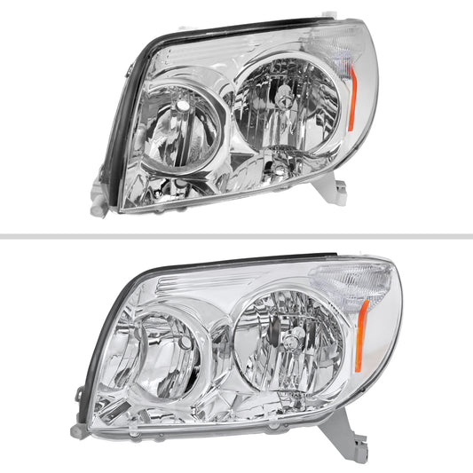 2003-2005 Toyota 4Runner Factory Style Headlights (Chrome Housing/Clear Lens)