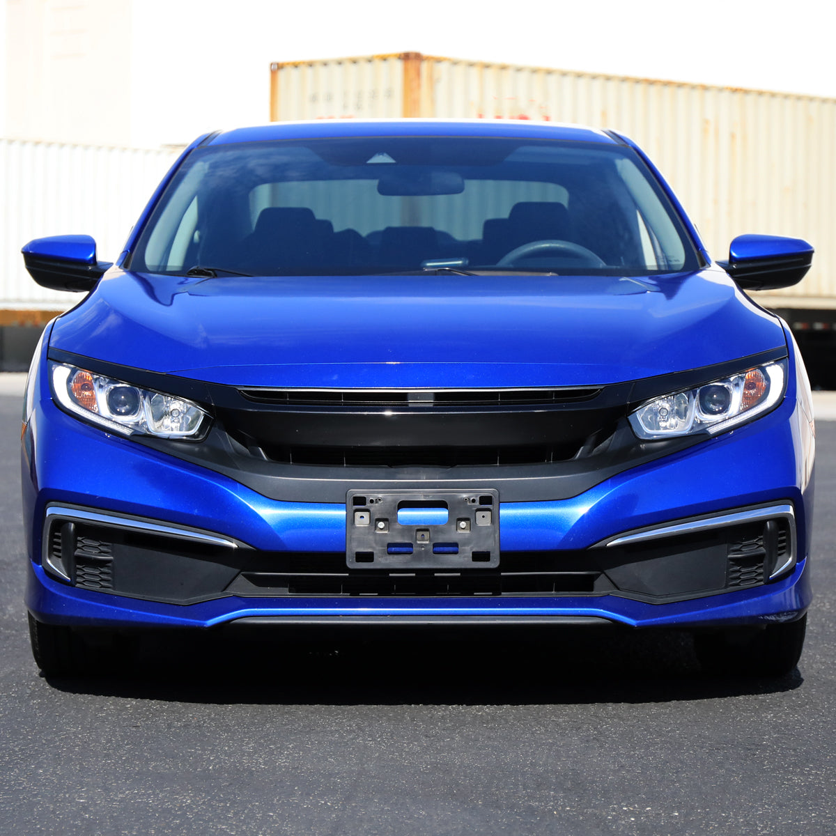 2016-2021 Honda Civic LED Strip Factory Style Projector Headlights (Chrome Housing/Clear Lens)